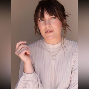 Mock Neck Knit Top